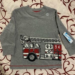 Boys fire truck shirt